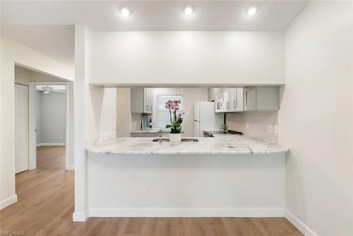 Kitchen passes through to Great Room so you are never closed off from your company!