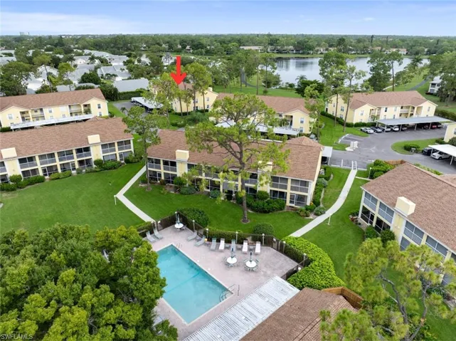 Pool at Greenwood Village is located within the center of the community for the convenience of all.