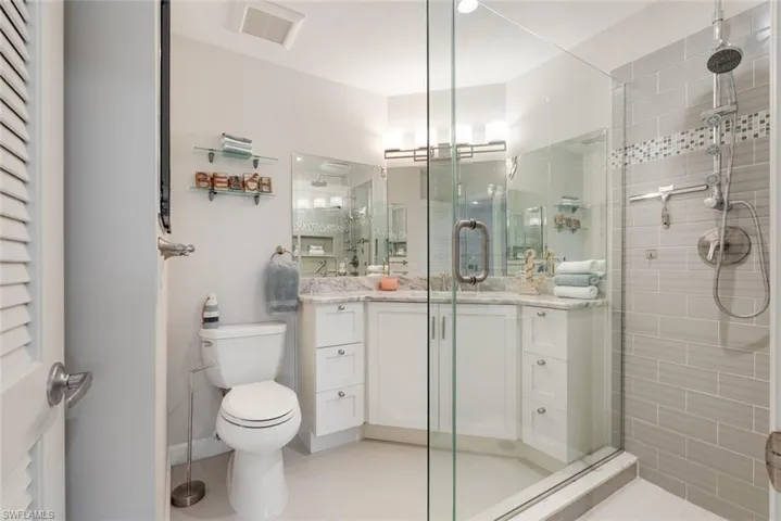 Remodeled Master Bath will leave you feeling refreshed! Five, yes FIVE, shower heads!
