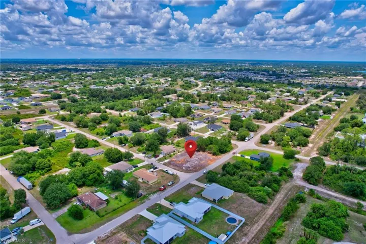 Aerial overview of property's location