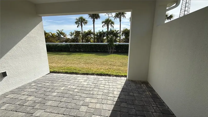Underneath covered backyard lanai