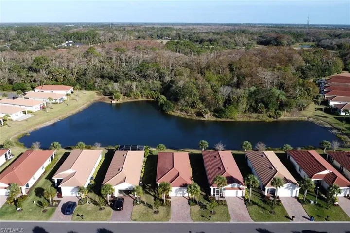 View of property location with nearby suburban area and a nearby body of water