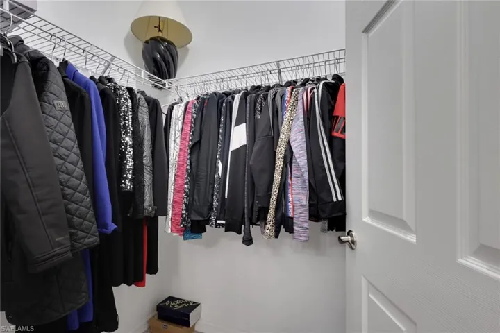 View of spacious closet