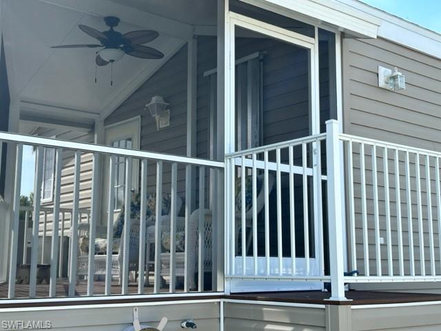 Outside of back porch