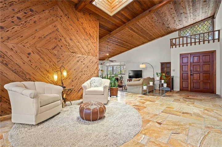 Pecky Cypress Feature Wall