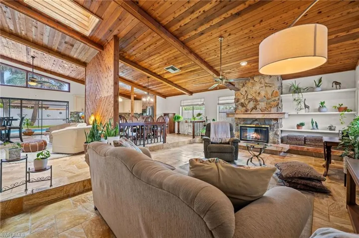 Wood Burning Fireplace