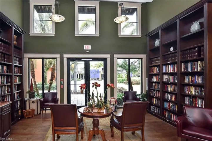 Step into the refined quiet of the Library to find a good book...