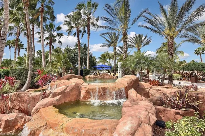 After your workout, stop by the beautiful grotto area...