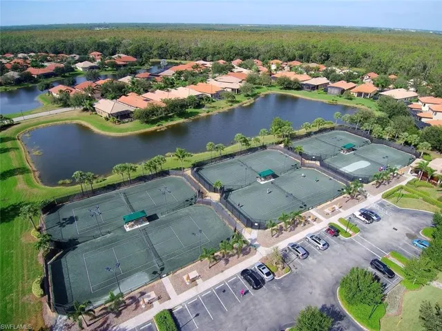 "Game, set, match" at the numerous lakeside tennis courts