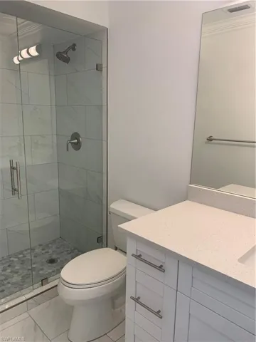 Shared bathroom with guest room