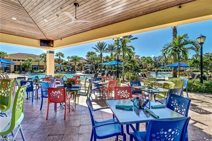 View of patio / terrace featuring ceiling fan