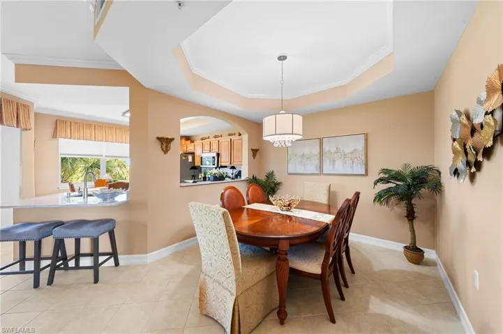 Separate dining area, and lots of space for enjoying gatherings with family and friends.