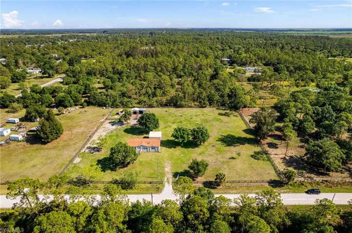 Bird's eye view with a rural view
