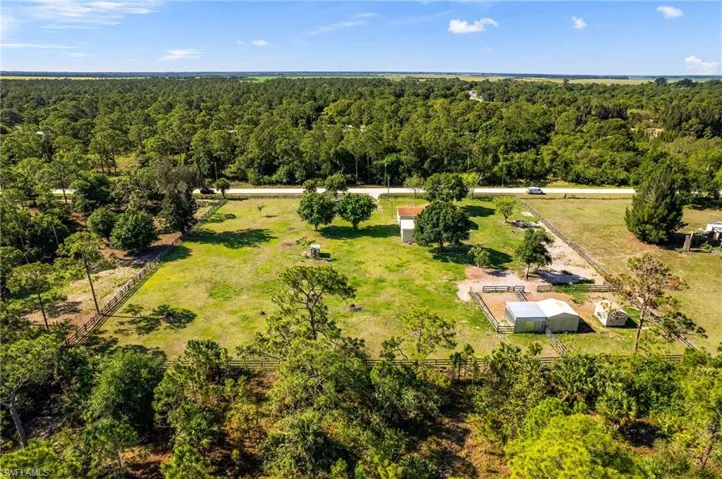 Bird's eye view featuring a rural view