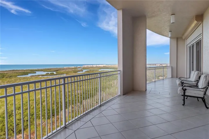 View from the 17th floor penthouse event room with direct gulf views.