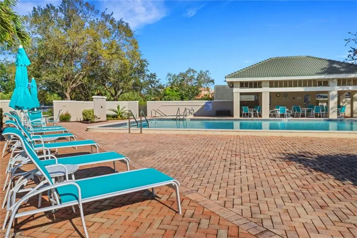 Heated community pool for residents