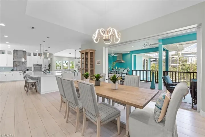 Dining room towards kitchen