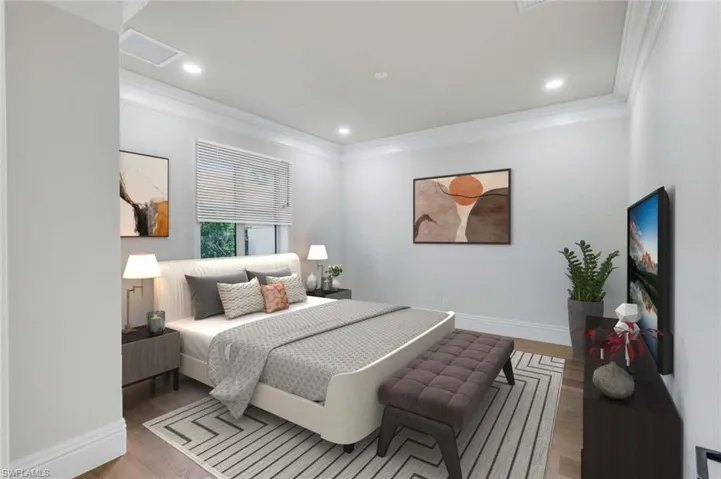 VIRTUALLY STAGED & FURNISHED BR#3 with private bath.