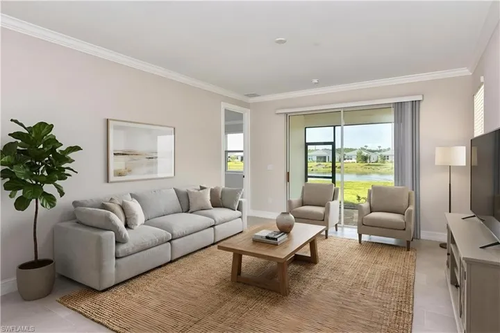 VIRTUALLY STAGED LIVING ROOM