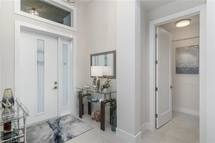 View of tiled foyer