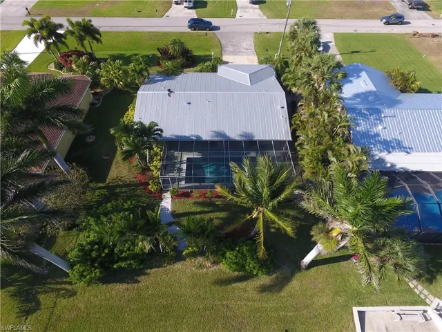 Aerial view from the back of the property.