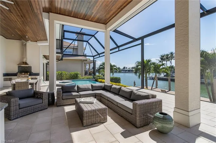 View Roberts Bay while entertaining under the rich hardwood. Sunrise or tranquil evenings will rejuvenate your soul.