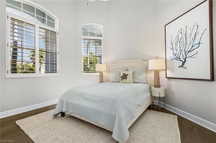 Bedroom with Vietnamese wood flooring