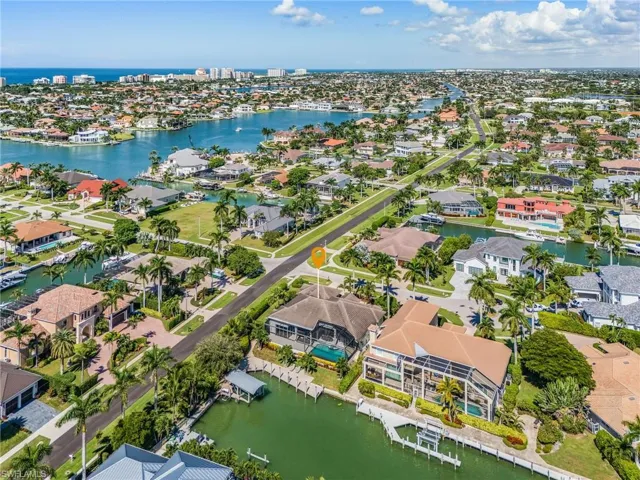 Looking NW towards Marco Beach and Gulf. No bridges to Gulf.