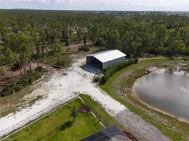 Aerial View Of Pole Barn (Dry Season)