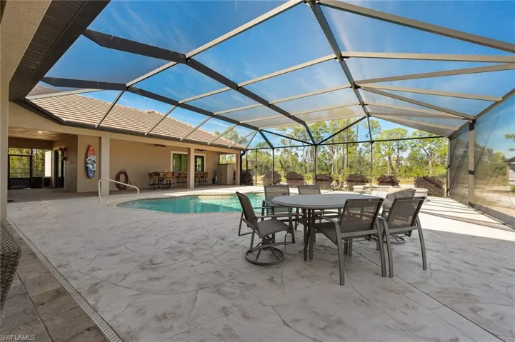 Fantastic Expansive lanai! Plenty of Room for Lounge Chairs -Dining!