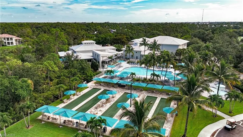 Drone view of River club