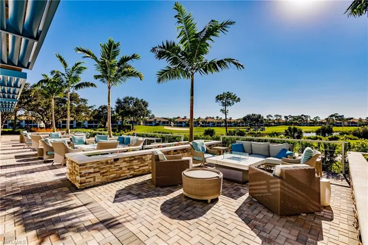 Main club fire pits overlooking range