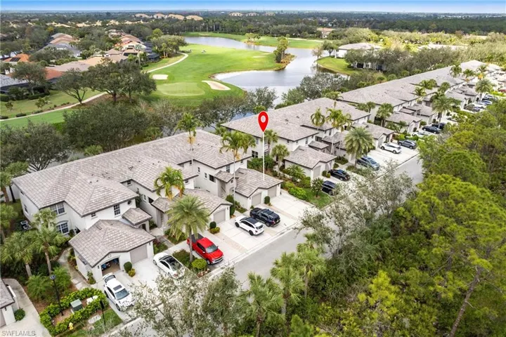 Drone / aerial view showing location of condo