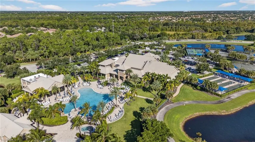 View of property location with a pool area