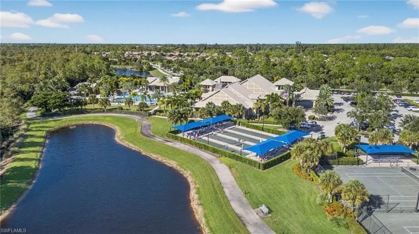 Bird's eye view of a large body of water