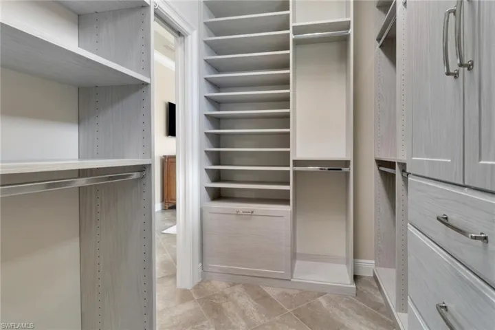Spacious closet