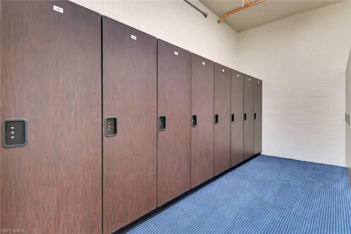 Locker - on the same floor as the unit.