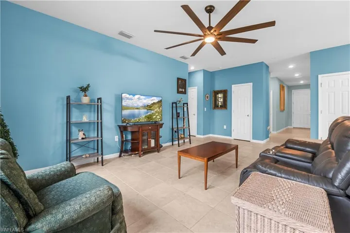 Spacious Living/Great room. 16009 Palmetto Prairie Drive.  Hampton Lakes at River Hall.