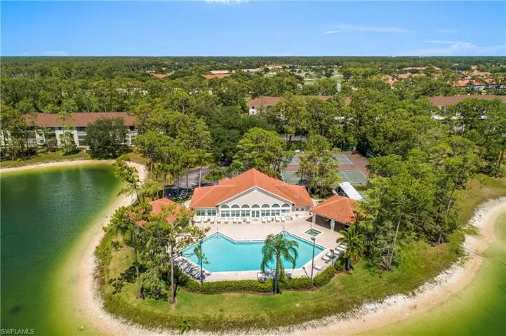 Drone / aerial view featuring club and sports activity areas