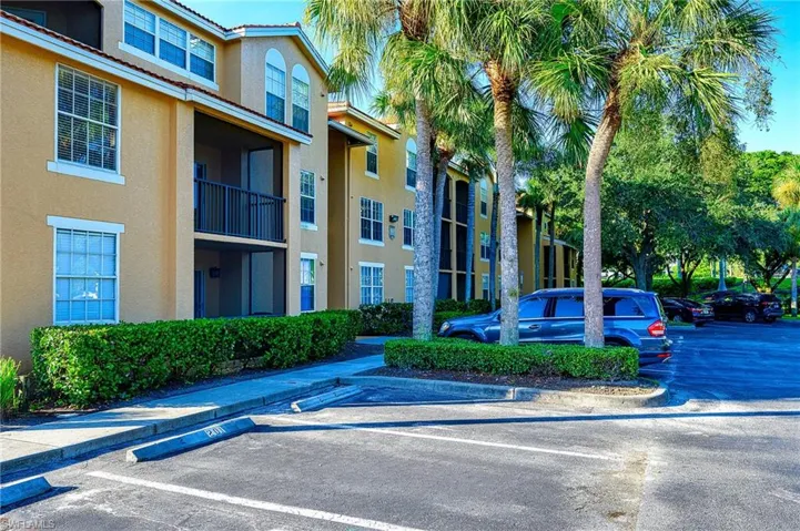 View of uncovered parking lot