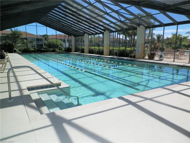 Screened in Lap Pool