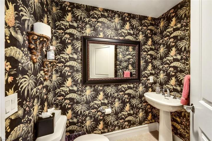 Powder room off front room