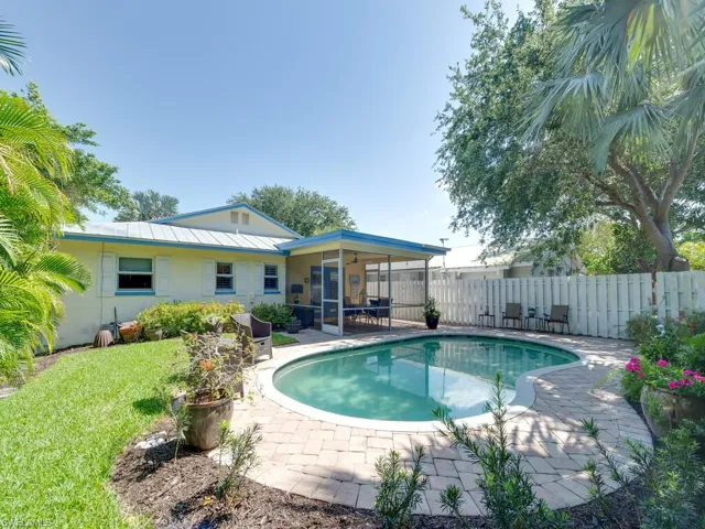 Private pool area with southern exposure