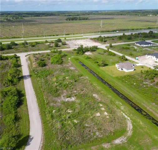 Aerial overview of property's location featuring rural landscape