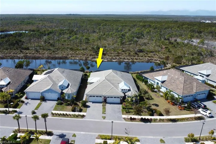 Aerial view of a heavily wooded area