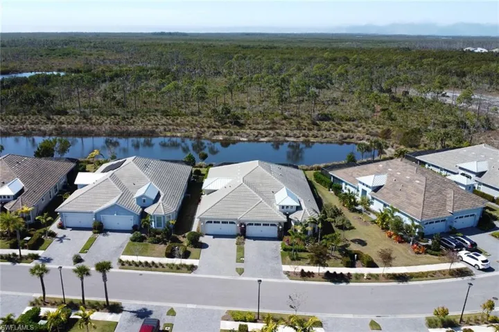 Aerial view of a heavily wooded area