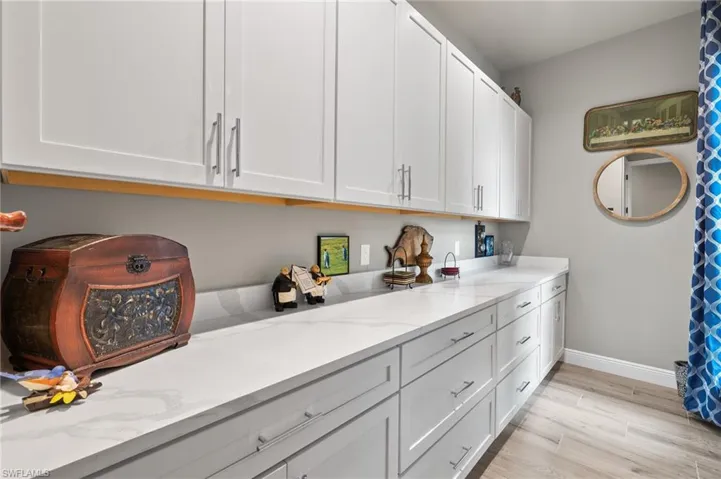 Huge butler's pantry area