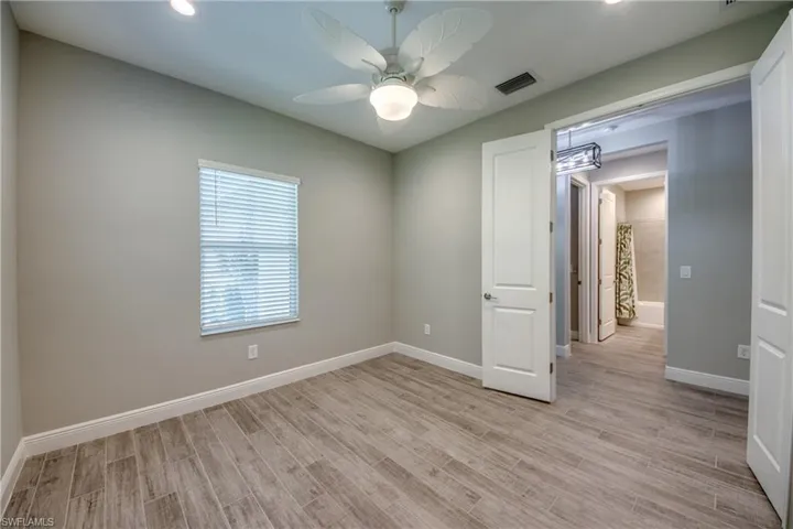 Den with double doors