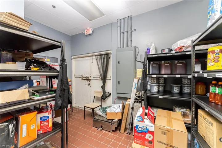 View of storage room
