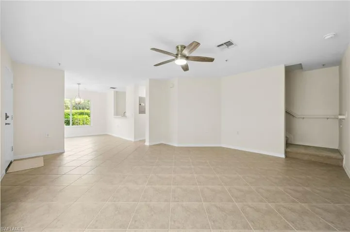 Living Room looking toward Dining Room and Kitchen
